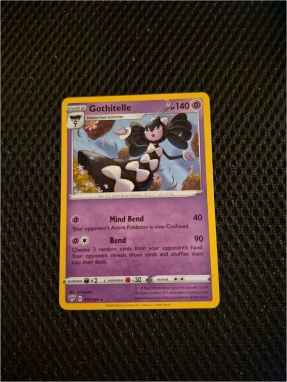 Gothitelle 075/189 Pokemon Card (2020)